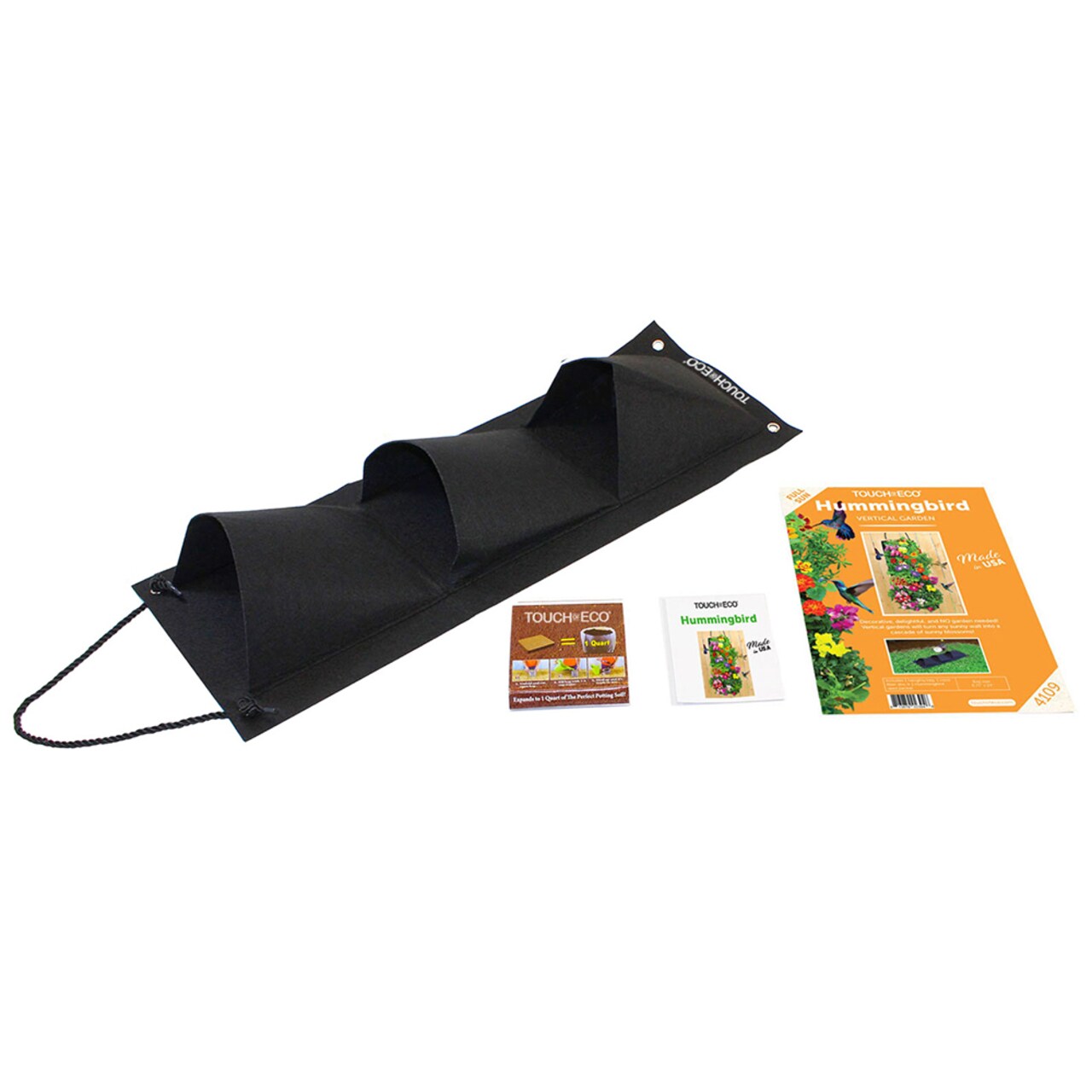 Hanging Flower Garden Seed Kit Eco-Friendly Vertical Bag With Soil 4 Options